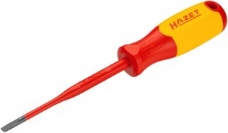 HAZET Elektriker-Schraubendreher ∙ schutzisoliert 811KV-40 ∙ Schlitz Profil ∙ SW 0,8 x 4 mm