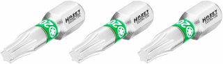 HAZET Bit 2223N-T20/3 ∙ 1/4 Zoll (6,3 mm) Sechskant massiv ∙ Innen TORX® Profil ∙ 3-teilig ∙ SW T20