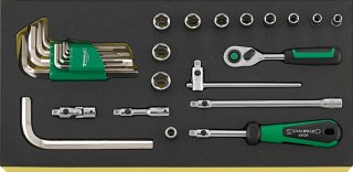 QuickRelease Werkzeug-Sortiment TCS 1/4" + 10760CV QR 27 St.