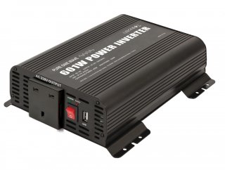 Wechselrichter PSW 601W - 12V - Fernsteuerung ON/OFF - UK