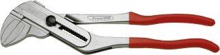 Zangenschlüssel PowerGRIP L.315mm Kopf verchromt Griffe roter Kunststoffüberzug