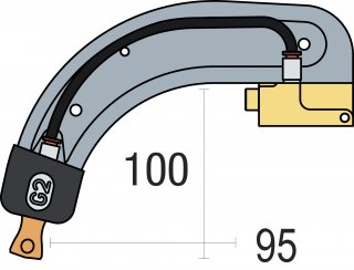 Elektrodenbügel G2 - 8 bar/300 daN - LG 120 mm - isoliert Elektrodenbügel G2 - 8 bar/300 daN - LG 120 mm - isoliert