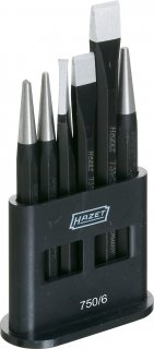 HAZET Meißel | ∙ Durchtreiber | ∙ Körner Satz 750/6 ∙ 6-teilig