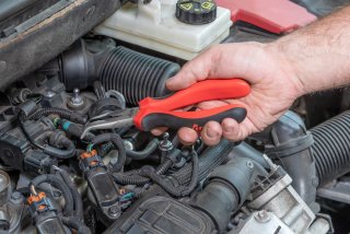 VIGOR Flachrundzange ∙ abgewinkelt ∙ V6503-200 ∙ Länge: 200 mm