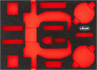 VIGOR Kompakt-Radlager Leereinlage ∙ V7201N-L ∙ L x B x H: 393 mm x 282 mm x 35 mm