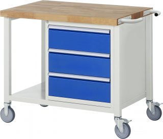 Fahrbare Werkbank 8157 | B1000xT700xH880mm | 3xSchublade-VA
