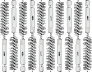 VIGOR Stahlbürsten Satz ⌀ 12 mm ∙ V4646S-12
