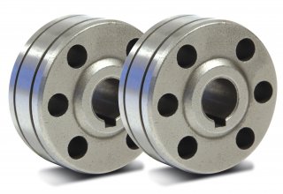 2 Drahtführungsrollen - Typ B - Ø 1,0/1,2 mm - Alu