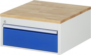 Schubladenschrank L1.0 | B580xT650xH285mm | B-Top-25mm | 1xSchublade-VA
