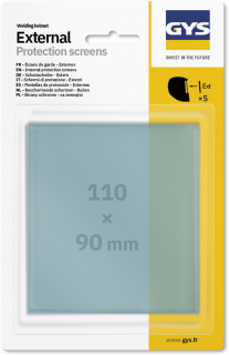 5 Außenscheiben (110x90 mm) - TECHNO 11 & 9-13 & MASTER 11 & FLIP-FLAP