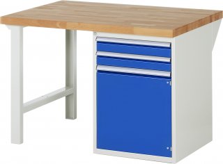 Werkbank 7503A1 | B1250xT900xH890mm | 2xSchublade-VA | 1xTür