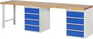 Werkbank 7509A8 | B3000xT700xH890mm | 8xSchublade-VA