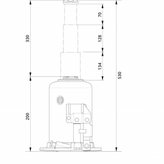 AC Hydraulic ATG10-200 Wagenheber ATG 10-200