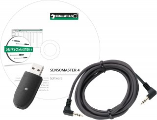 USB-Adapter und Klinkensteckerkabel m.Software SensoMaster 4