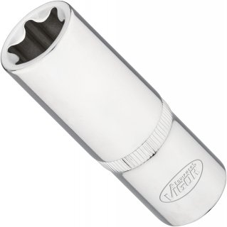 VIGOR T Steckschlüsseleinsatz ∙ lang ∙ V7014-24 ∙ 1/2 Zoll (12,5 mm) Vierkant hohl ∙ Außen TORX® Profil ∙ SW E24