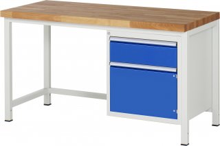 Werkbank höhenverstellbar 8152A1 | B1500xT700xH840-1040mm | 1xSchublade-TA | 1xTür