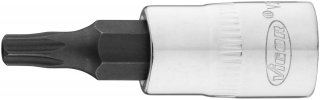 VIGOR Schraubendrehereinsatz ∙ V2139N ∙ 1/4 Zoll (6,3 mm) Vierkant hohl ∙ Tamper Resistant TORX® Profil ∙ SW T20H