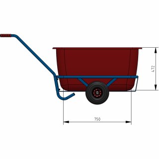 Handwagen 4102P - PU-Räder Ø260 mm