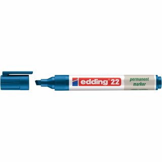 edding Permanentmarker 22 EcoLine 4-22003 1-5mm Keilspitze blau