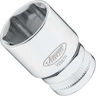 VIGOR Steckschlüsseleinsatz ∙ V2567N ∙ 1/2 Zoll (12,5 mm) Vierkant hohl ∙ Außen Sechskant Profil ∙ SW 21 mm