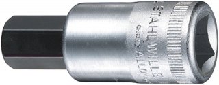 INHEX-Schraubendrehereinsatz 1/2" 4mm L.60mm INHEX-Schraubendrehereinsatz 1/2" 4mm L.60mm
