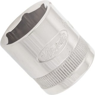 VIGOR Steckschlüsseleinsatz ∙ V2267N ∙ 3/8 Zoll (10 mm) Vierkant hohl ∙ Außen Sechskant Profil ∙ SW 17 mm
