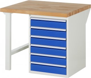 Werkbank 7516A1 | B1000xT900xH890mm | 6xSchublade-TA