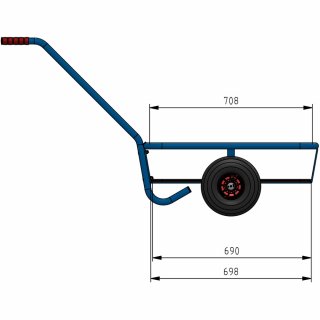 Handwagen 4091P - PU-Räder Ø260 mm