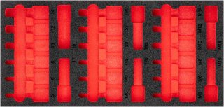 VIGOR Weichschaumeinlage ∙ leer ∙ V5603-L ∙ L x B x H: 393 mm x 188 mm x 35 mm