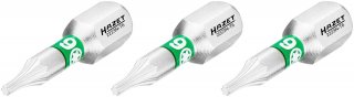 HAZET Bit 2223N-T6/3 ∙ 1/4 Zoll (6,3 mm) Sechskant massiv ∙ Innen TORX® Profil ∙ 3-teilig ∙ SW T6