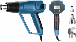 Heissluftpistole 650°C mit Digitalanzeige