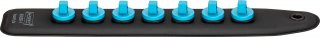 HAZET SmartRail mit 7 Steckplätzen 850SR-7 ∙ 1/4 Zoll (6,3 mm) Vierkant hohl ∙ L x B x H: 245 mm x 37,4 mm x 29,2 mm