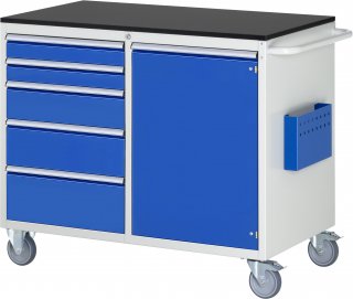 Montagewagen LL5.22.12 | B1145xT650xH970mm | 5xSchublade-TA | 1xTür | M-Top-20mm