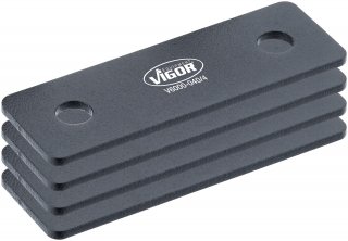 VIGOR Verbindungsplättchen Satz ∙ V6000-040/4 ∙ 4-teilig ∙ Anzahl Werkzeuge: 4