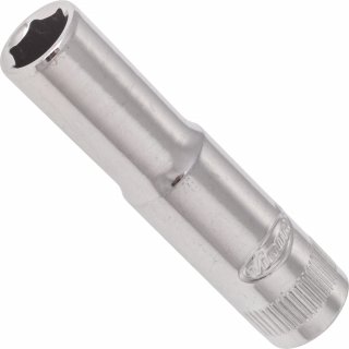 VIGOR Sechskant Steckschlüsseleinsatz ∙ lang ∙ V2536N ∙ 1/4 Zoll (6,3 mm) Vierkant hohl ∙ Außen Sechskant Profil ∙ SW 7 mm