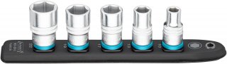 HAZET SmartRail ∙ Flexible Kunststoff-Steckleiste 900-SR/5 ∙ 1/2 Zoll (12,5 mm) Vierkant hohl ∙ 5-teilig ∙ 10 ∙ 13 ∙ 17 ∙ 19 ∙ 2