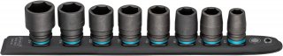 HAZET SmartRail ∙ Flexible Kunststoff-Steckleiste 900S-SR/8 ∙ 1/2 Zoll (12,5 mm) Vierkant hohl ∙ Außen Sechskant-Tractionsprofil