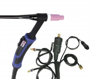 WIG-Brenner GRIP SR 20 DB - flüssig. - 8 m - St. 35/50 + AMPH. 7-pol.