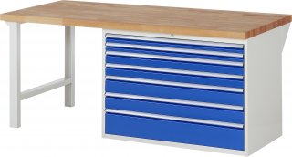 Werkbank 7717A1 | B2000xT900xH890mm | 7xSchublade-TA