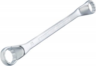 HAZET Doppel-Ringschlüssel 630A-1/2X9/16 ∙ Außen Doppelsechskant Profil ∙ SW 1⁄2 x 9⁄16″