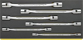 Doppelgelenkschlüssel-Satz FLEXI TCS 29/6 8 x 9-18 x 19 6 St.