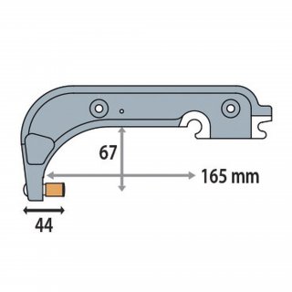 Elektrodenbügel C12 - 8 bar/550 daN - LG 250 mm - isoliert