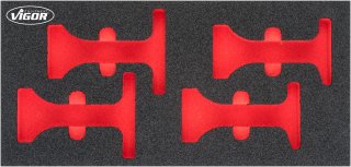 VIGOR Weichschaumeinlage ∙ leer ∙ V4915-L ∙ L x B x H: 393 mm x 188 mm x 35 mm