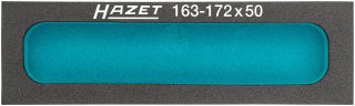 HAZET Weichschaumeinlage ∙ mit Kleinteilefächern 163-172X50 ∙ L x B x H: 172 mm x 50 mm x 33 mm