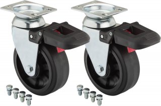 VIGOR Lenkrolle (Paar) ∙ für Werkstattwagen Series XL ∙ Series XL Spezial und Werkbänke ∙ V4814-2 ∙ 2-teilig ∙ Anzahl Werkzeuge: