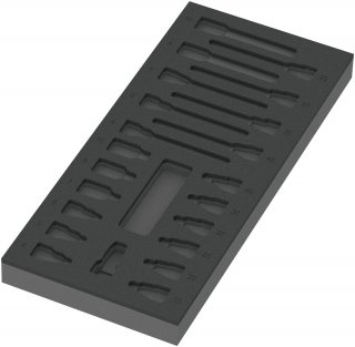 9823 Schaumstoffeinlage Zyklop B 3/8" Bitnuss Set 1 | ohne Werkzeu