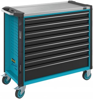 HAZET Werkstattwagen Assistent 179NXXL ∙ einzeln 179NXXL-8 ∙ L x B x H: 1133 mm x 518 mm x 1020 mm ∙ Schubladen | flach: 7× 81 x 