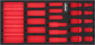 VIGOR Weichschaumeinlage ∙ leer ∙ V7323-L ∙ L x B x H: 393 mm x 188 mm x 35 mm