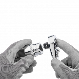 VIGOR Steckschlüssel Satz ∙ superflach ∙ V5202 ∙ 1/4 Zoll (6,3 mm) Vierkant hohl ∙ Außen Sechskant Profil ∙ 25-teilig ∙ 4 – 14 ∙