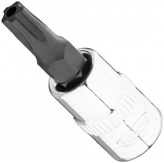 VIGOR Schraubendrehereinsatz ∙ V7037-IPR27 ∙ 1/4 Zoll (6,3 mm) Vierkant hohl ∙ Innenprofil mit 5 abgerundeten Flanken | mit Stirn